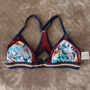 Floral/Lace Bikini Top